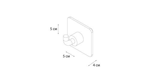 Крючок для ванной Fixsen Square FX-93105 - фото 3
