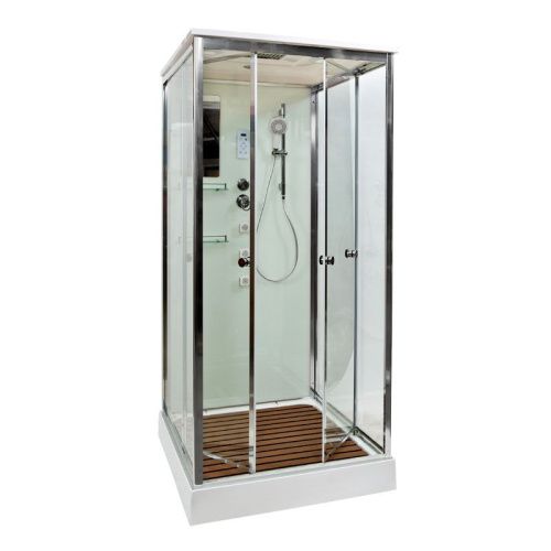 Душевая кабина AvaCan V1015 100х100 квадратная с крышей ориентация универсальная - фото 2