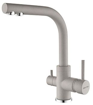 Смеситель для кухни Paulmark ESSEN Es213011-GR на мойку серый
