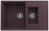 Кухонная мойка Ulgran Quartz Prima 780 1,5 K-06 80х50 цвет коричневый поверхность матовая