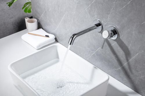 Смеситель для раковины Allen Brau Priority 5.31030-00 встраиваемый в стену хром - фото 5