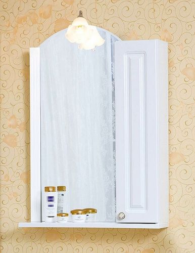 Зеркало-шкаф Бриклаер Анна 4627125411373 60х80 подвесной цвет белый - фото 2
