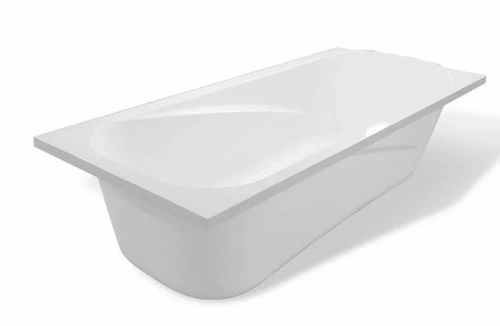 Ванна из литьевго мрамора Taliente Bolseno Matt BL18080Matt 180х80 пристенная прямоугольная без ножек и каркаса - фото 2