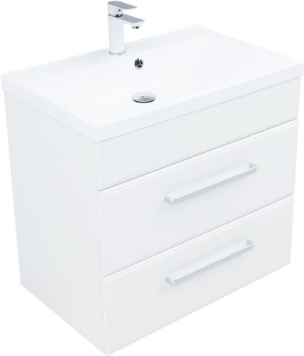 Тумба под раковину Aquanet Лукка 00302397 70х50 подвесная цвет белый - фото 5
