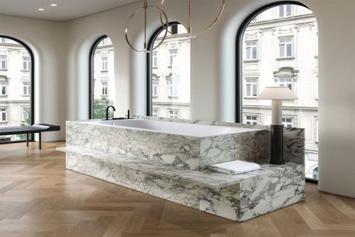 Ванна из искусственного камня Holbi ORION 1.01.007.11.1 170х75 встраиваемая прямоугольная с ножками - фото 3