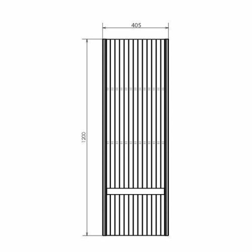 Шкаф-пенал Comforty Марсель 00-00012273CF 40х120 подвесной цвет белый - фото 2