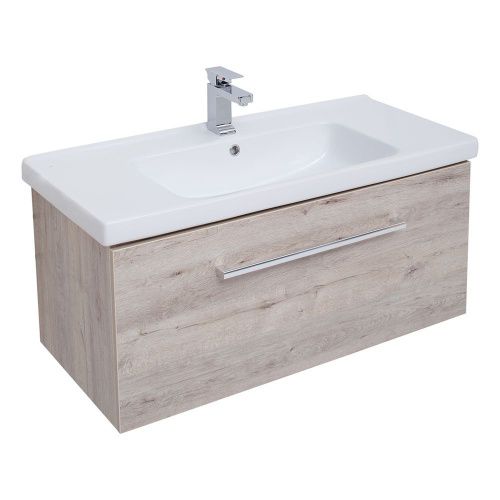 Тумба под раковину Dreja Big Inn 77.0204D 80х50 подвесная цвет бежевый - фото 4