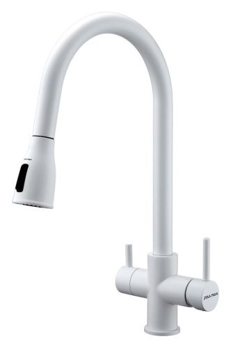 Смеситель для кухни Paulmark LANGE La214212-WH на мойку белый