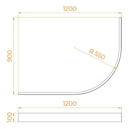 Экран фронтальный для поддона RGW 16232114-92