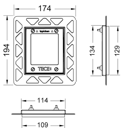 Рамка монтажная Tece TECEloop 9242647