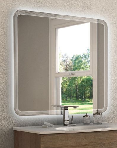 Зеркало с подсветкой Cezares 54352 100х90 подвесное - фото 4