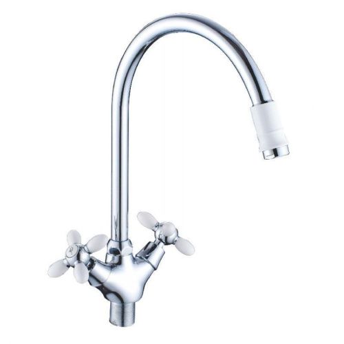 Смеситель для кухни Cron CN46127-8 на мойку белый - фото 2