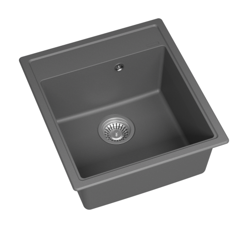 Кухонная мойка Misty Imperial IMP-46х51-04 45х50 цвет серый поверхность матовая - фото 4