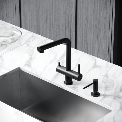Смеситель для кухни Sancos Spin SC4015MB на мойку черный - фото 3
