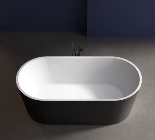 Ванна акриловая Abber AB9209MB 170х80 отдельностоящая овальная с каркасом - фото 3