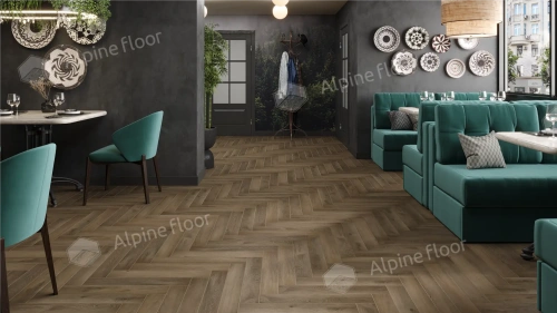 Ламинат Alpine Floor Herringbone 12 Pro New LF106-11 Дуб Анжу толщина 1.2 см 34 класс 606х101 - фото 3