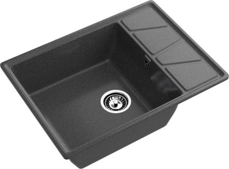 Кухонная мойка Granfest Vertex V-680L графит 70х50 цвет серый поверхность матовая