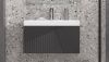 Тумба под раковину Velvex EDGE tp.EDG.9696.70.1Y графит 70х40 подвесная цвет серый