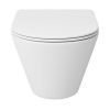 Унитаз подвесной Sintesi SIN-TS-SLR-182 белый безободковый с сиденьем микролифт душевой смыв