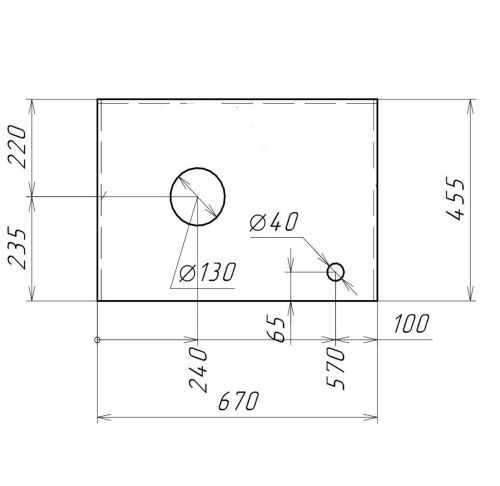 Столешница Grossman Флай 507002 70х40 накладная цвет серый - фото 4