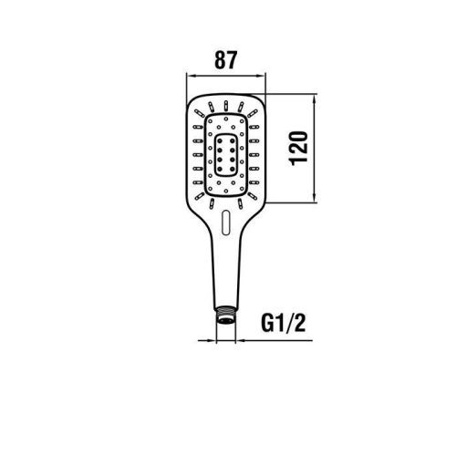 Душевая лейка Laufen Living City HF939031100000 цвет хром - фото 2