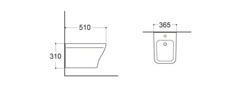 Биде подвесное Aquatek АМАДЕО AQ1663-00 цвет белый - фото 4