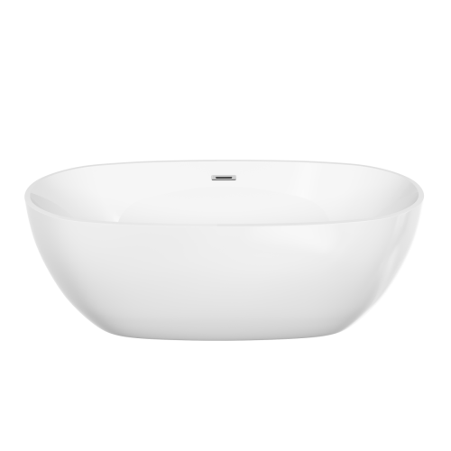 Ванна акриловая Sancos Flo FB02 170х80 отдельностоящая овальная с каркасом - фото 2