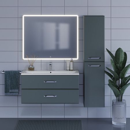 Тумба под раковину Uperwood Foster 291020524 100х50 подвесная цвет серый