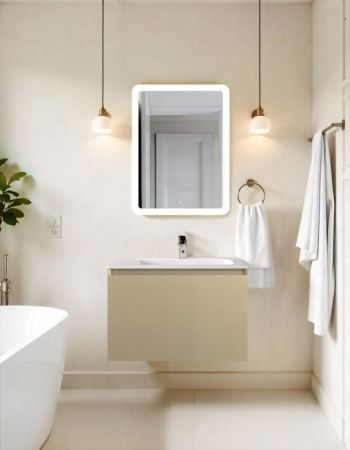 Тумба под раковину Art&Max Latina AM-Latina-600-1C-SO-BGM 60х50 подвесная цвет бежевый