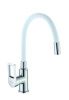 Смеситель для кухни D-Lin D155308-3 на мойку белый/хром