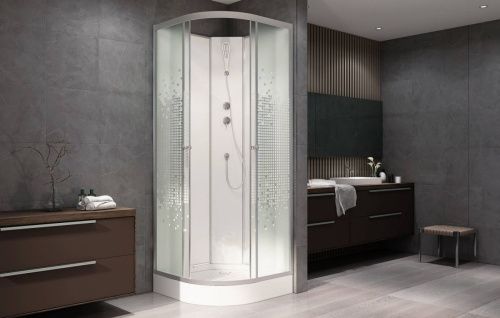 Душевая кабина AvaCan L909N 90х90 четверть круга без крыши ориентация универсальная - фото 2