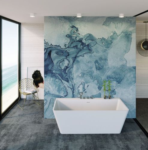 Ванна из искусственного камня Timo ERIKA ERIKA1700 170х75 пристенная прямоугольная - фото 5