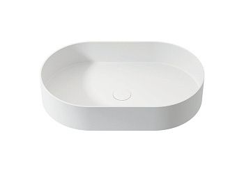 Раковина из искусственного камня Zenon Esla 4000.000.000.000.09342 60х40 накладная цвет белый