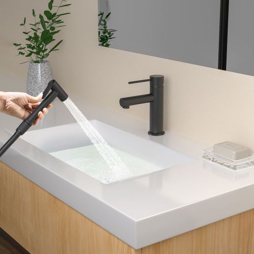 Смеситель Timo Saona 2360/03G на раковину черный - фото 3