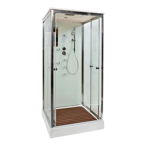 Душевая кабина AvaCan V1015 100х100 квадратная с крышей ориентация универсальная - фото 4