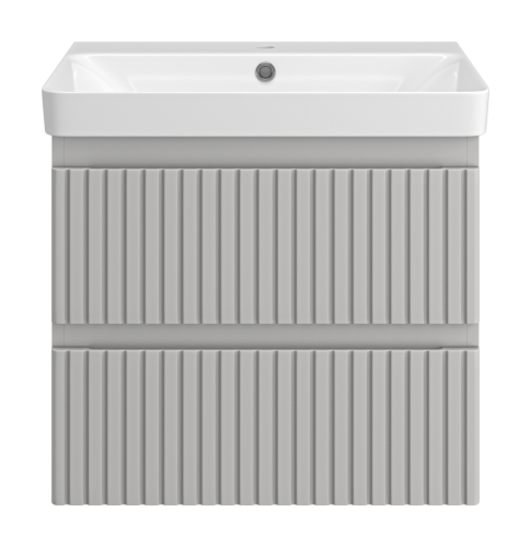 Тумба под раковину Brevita Victory VIC-07060-0302Я 60х50 подвесная цвет серый - фото 2