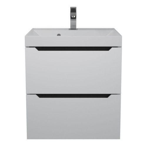 Тумба под раковину Uperwood Tanos 2930205149 50х30 подвесная цвет белый - фото 4