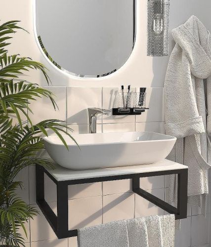 Столешница 1MarKa Grunge Loft Ц0000008734 60х50 накладная цвет серый - фото 2