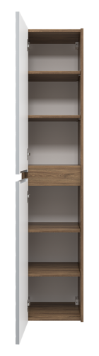 Шкаф-пенал Brevita Chester CHE-05035-4950По 40х170 подвесной цвет серый/коричневый - фото 3