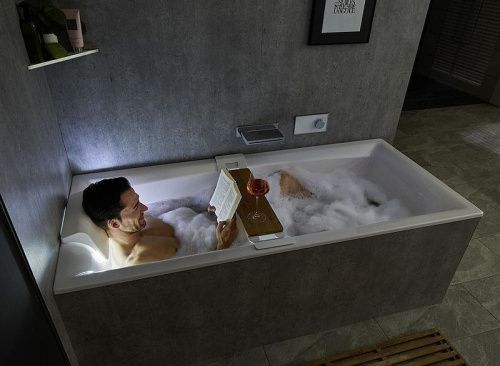 Ванна акриловая Riho STILL SQUARE B099004005 180х80 пристенная прямоугольная без ножек - фото 4