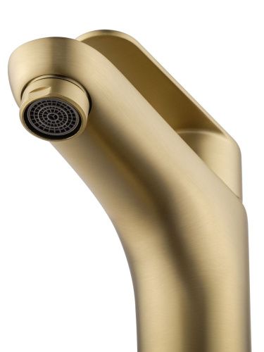 Смеситель Wonzon & Woghand Alfa WW-A40202-BG на раковину золото - фото 3