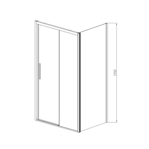 Душевой уголок Vincea Soft VSR-3SO1016CL 160х100 стекло прозрачное профиль хром без поддона - фото 5