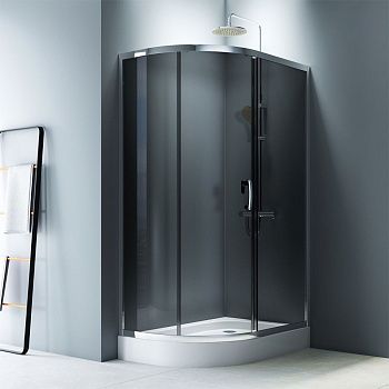 Душевой уголок Am.Pm Like W83G-302U120CG64 120х80 стекло тонированное профиль хром без поддона