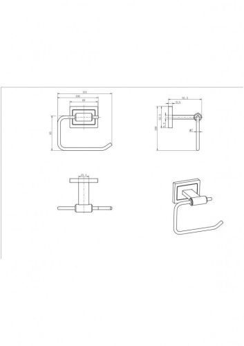 Бумагодержатель CeramaLux Gamma 12307A - фото 2