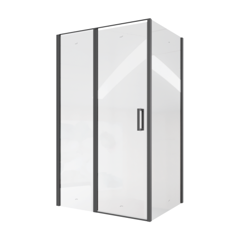 Душевой уголок Cerutti SPA VICTORIA120B 120х90 стекло прозрачное профиль черный без поддона