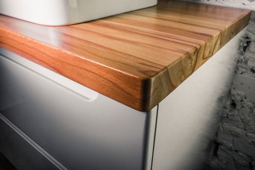 Столешница Jorno WOOD Wood.06.60/LW 60х50 накладная цвет коричневый - фото 2