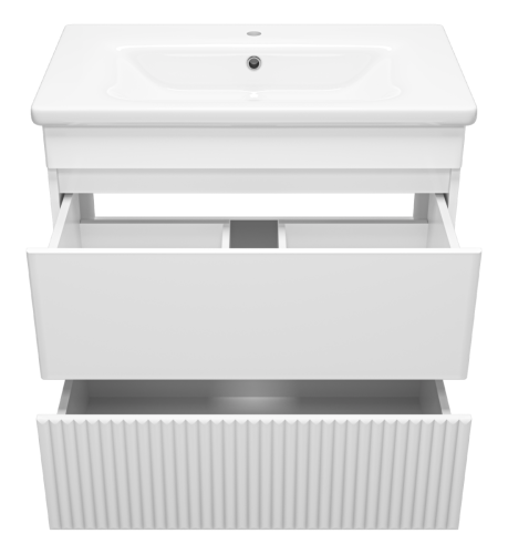 Тумба под раковину Misty Мира П-Мир-01080-012Я 80х40 напольная цвет белый - фото 3