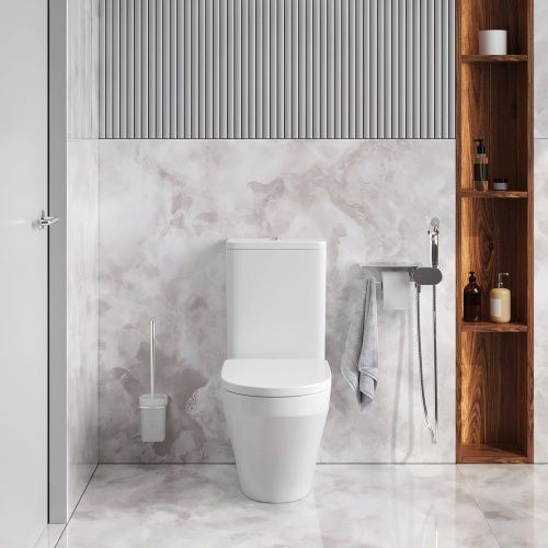 Унитаз напольный с бачком Am.Pm Inspire V2.0 CK50C1704W белый с сиденьем микролифт душевой смыв