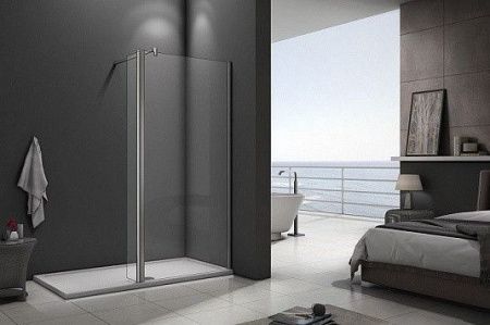 Душевая перегородка Good Door WALK IN ВИ00024 80х195 стекло прозрачное профиль хром