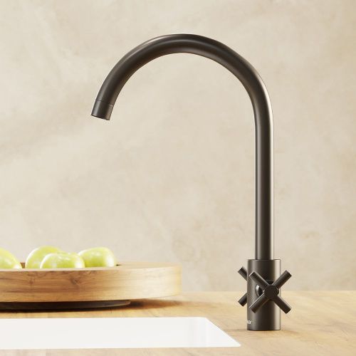 Смеситель для кухни Damixa Neo Classic 270000000 на мойку графит - фото 3